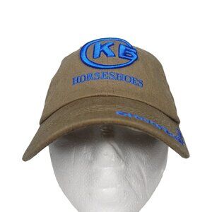 KB Horseshoes Cap Hat Grover Beach California Olive Embroidered Farrier Horse